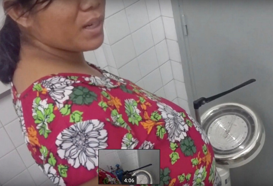 Chị T mang khối u nặng 30kg