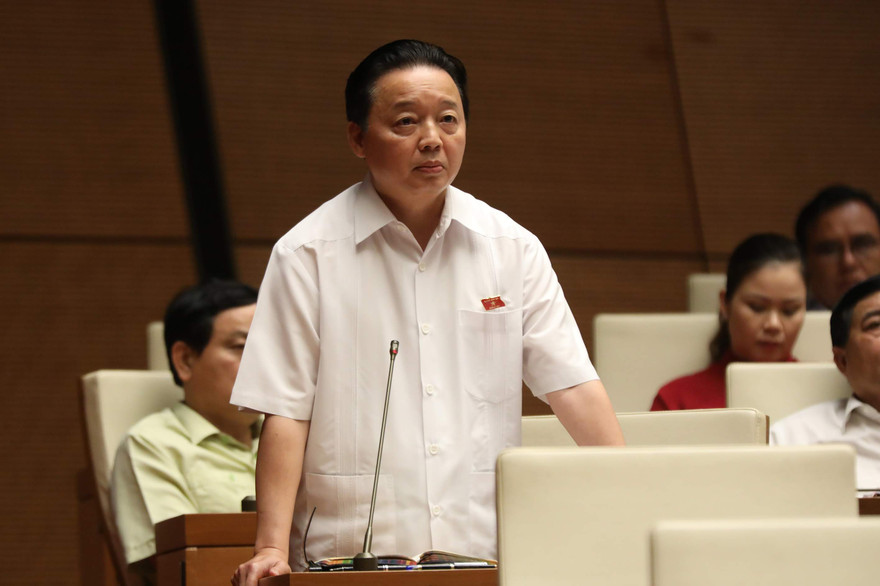 Bộ trưởng Bộ TN&MT Trần Hồng Hà. Ảnh Như Ý