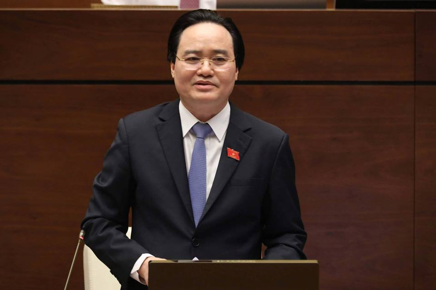 Bộ trưởng Bộ Giáo dục và Đào tạo Phùng Xuân Nhạ. Ảnh Như Ý
