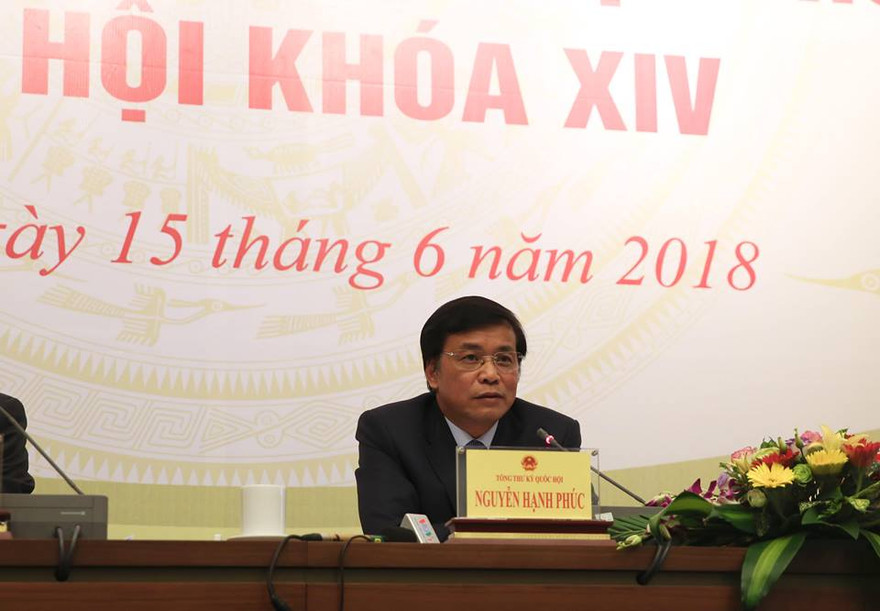 Tổng thư ký Nguyễn Hạnh Phúc. Ảnh Như Ý