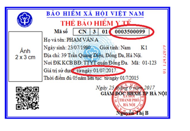 Mã số bảo hiểm xã hội cấp cho người tham gia là 10 ký tự cuối của thẻ BHYT, không thay đổi trong suốt quá trình tham gia, đóng và hưởng BHXH, BHYT.