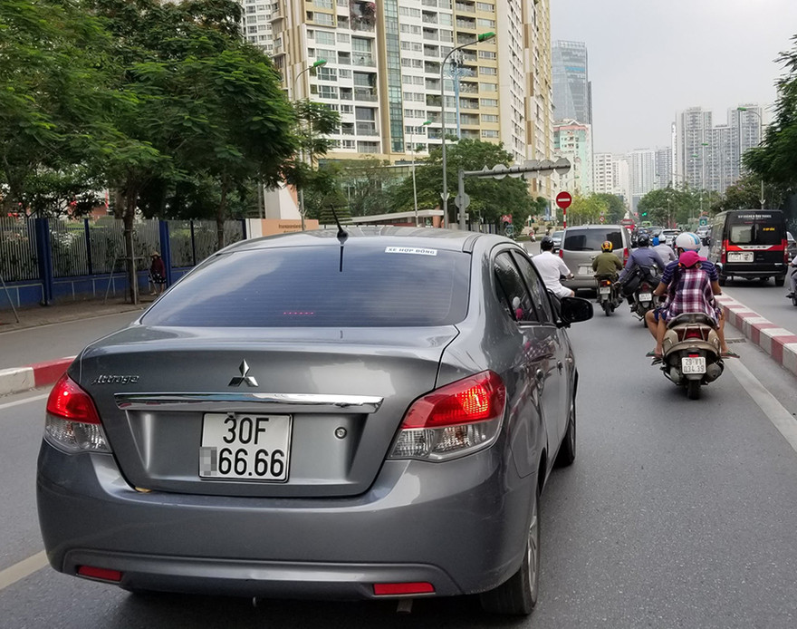 Lần đầu tiên việc đấu giá biển số xe được đề cập trong dự thảo luật.