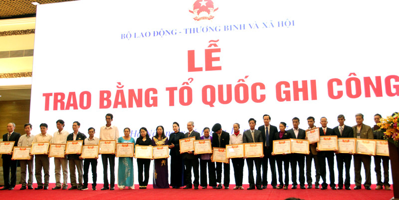 Thêm gần 700 liệt sỹ được trao Bằng Tổ quốc ghi công.