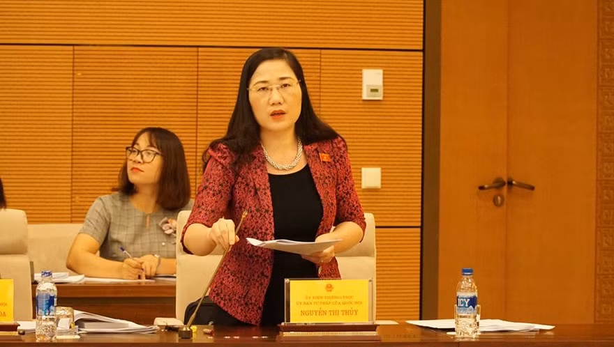 Thường trực Ủy ban Tư pháp Nguyễn Thị Thủy