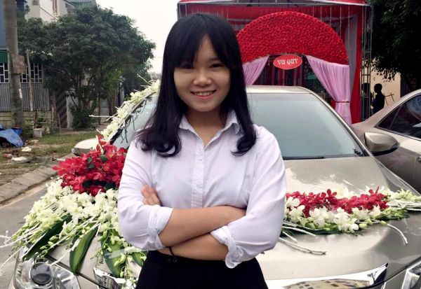 Học sinh Lê Phương Anh. Ảnh: Facebook 