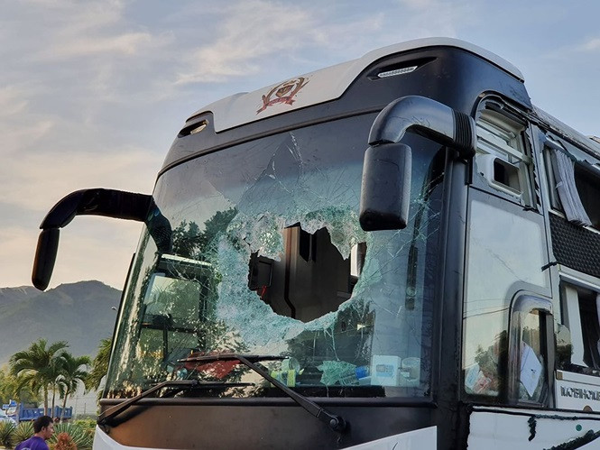 Hiện trường vụ tai nạn.