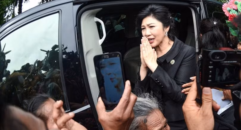 Cựu Thủ tướng Thái Lan Yingluck Shinawatra vẫn được nhiều người dân Thái yêu mến. Ảnh: The Nation.