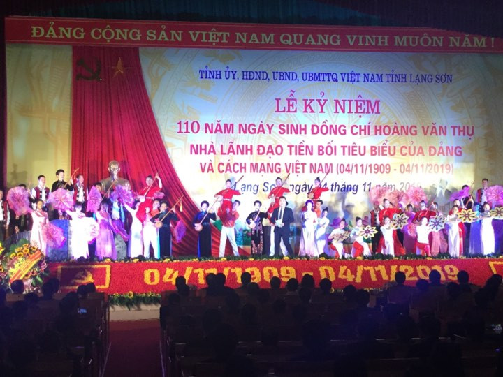Vang mãi bài ca cách mạng Hoàng Văn Thụ .Ảnh: Duy Chiến