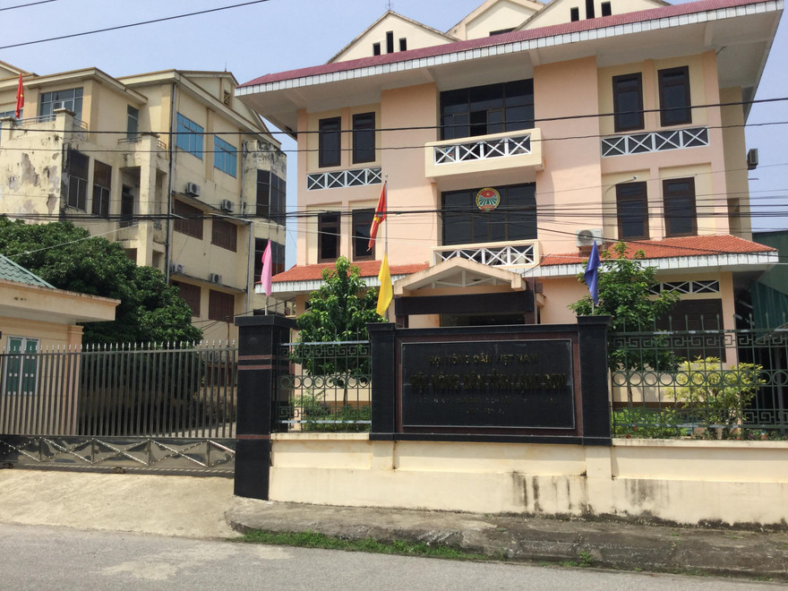 Trụ sở Hội Nông dân tỉnh, nơi cựu Chủ tịch Hội và kế toán Hội Nông dân tỉnh Lạng Sơn lập những chứng từ khống, bòn rút tiền ngân sách .Ảnh: Duy Chiến