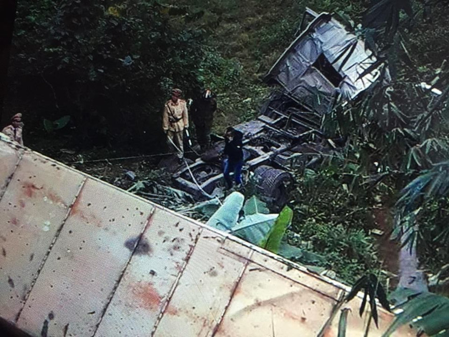 Hiện trường vụ tai nạn - Ảnh: H. Sơn