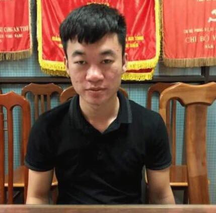 Đối tượng Thủy tại cơ quan công an Lạng Sơn .Ảnh: Huyền Mỹ