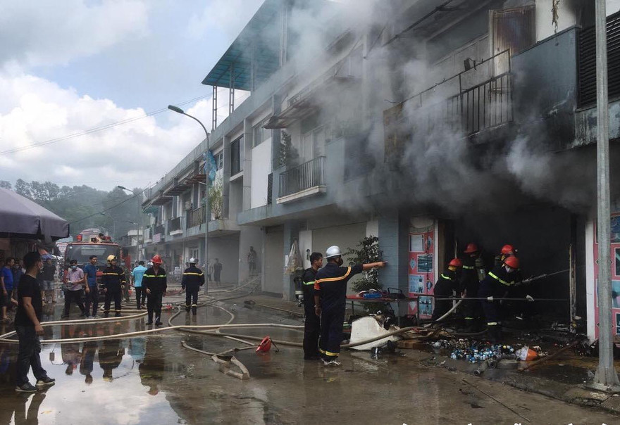 Hiện trường vụ cháy .Ảnh: TL