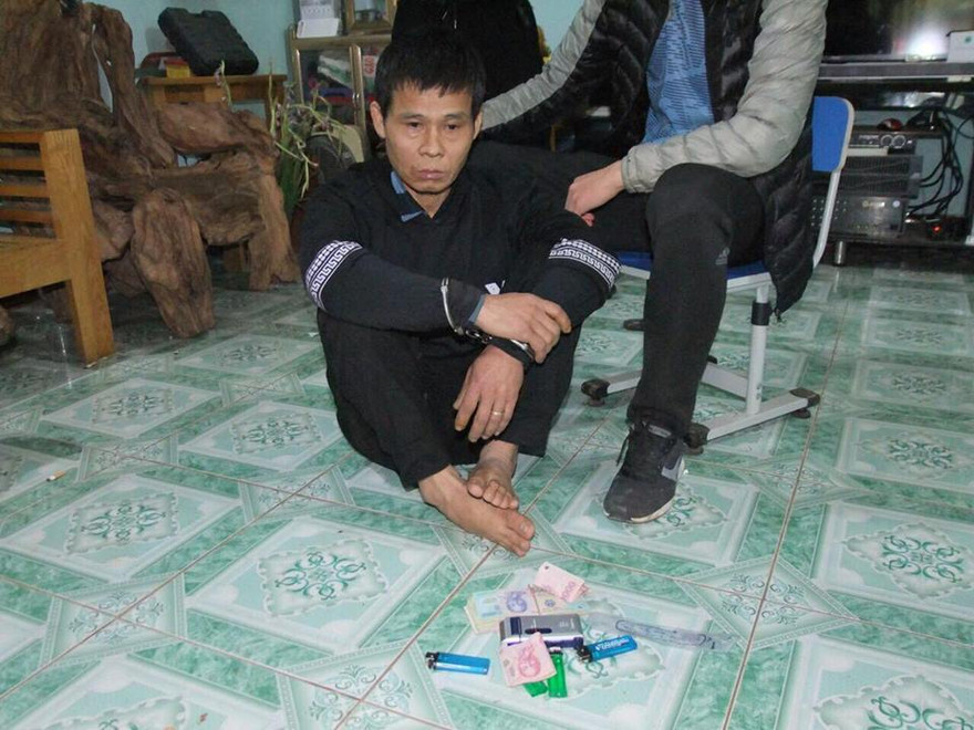 Đối tượng Tú lún sâu vào con đường ma túy *ảnh: Duy Chiến