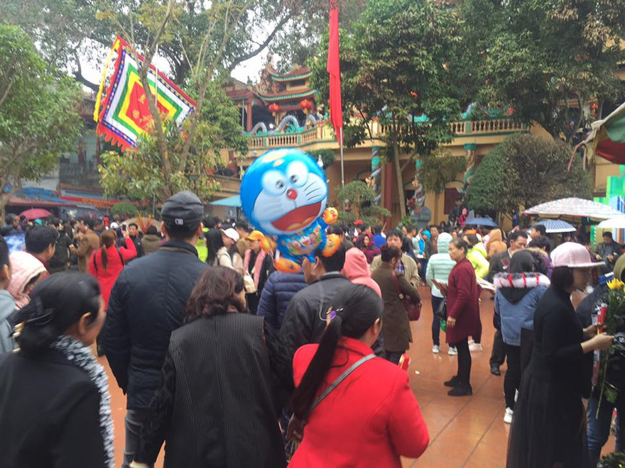 Ngày hội Đồng Đăng rất đông người, dẫn đến mất trật tự, trị an. Ảnh: Duy Chiến