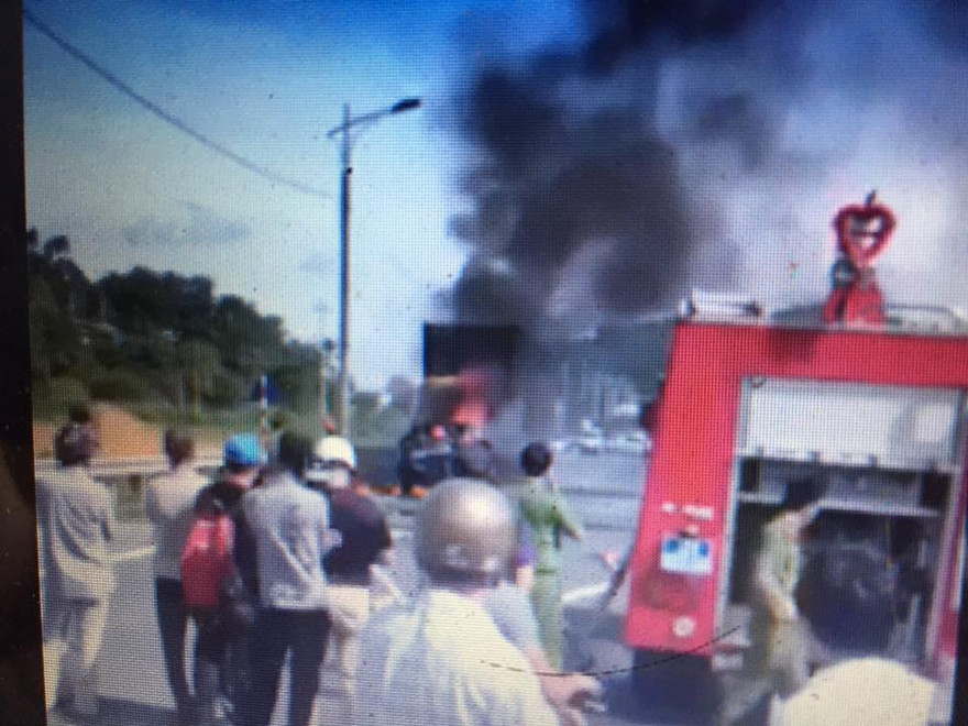 Hiện trường vụ cháy. Ảnh: TL