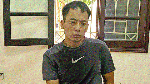 Đối tượng Quý khai nhận hành vi tại cơ quan công an. Ảnh: Huyền Mỹ 