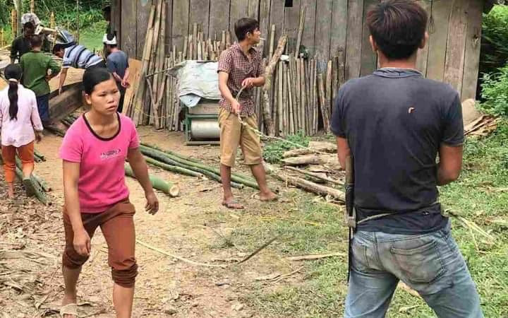 Án mạng xảy ra tại gia đình ông Triệu Văn Trình, trú tại thôn Nà Cáp, xã Đức Thông (Cao Bằng) gây xôn xao dư luận .Ảnh: B. Diệp