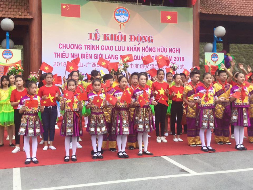Thiếu nhi hai nước vang mãi bài ca "Việt Nam- Trung Hoa" *ảnh: Duy Chiến