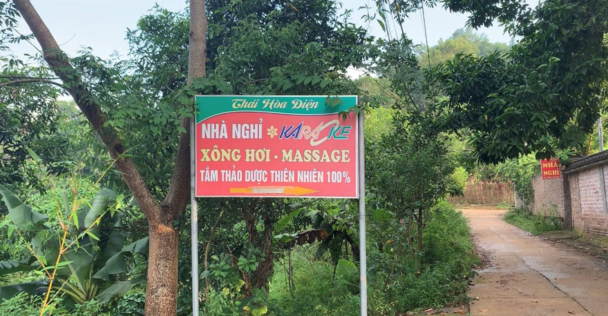 Địa điểm mua bán dâm được ngụy trang trong quán massage kín đáo .Ảnh: Ngọc Ánh