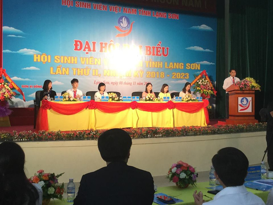 Quang cảnh đại hội Hội Sinh viên Lạng Sơn lần thứ 2 *ảnh: Duy Chiến