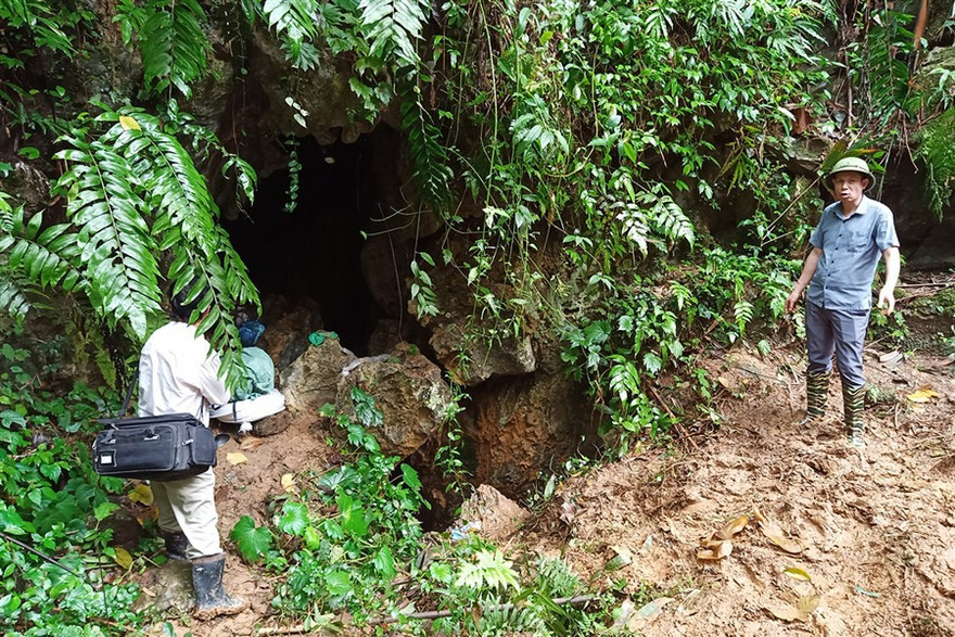 Hiện trường vụ tai nạn đào vàng ở Cao Bằng .Ảnh: CB