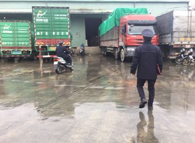 Khu vực cửa khẩu Hữu Nghị, nơi xảy ra sự việc sét đánh chết người. Ảnh: Duy Chiến