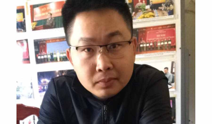 Đối tượng Hồ Đức Anh tại cơ quan điều tra. (Ảnh do Công an Lạng Sơn cung cấp)