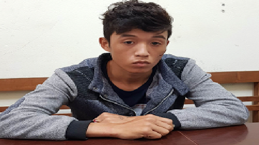 Đối tượng Đồng tại cơ quan công an Lạng Sơn. Ảnh: Huyền Mỹ