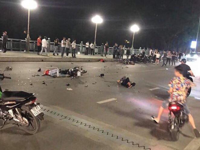 Hiện trường vụ tai nạn .Ảnh: TL