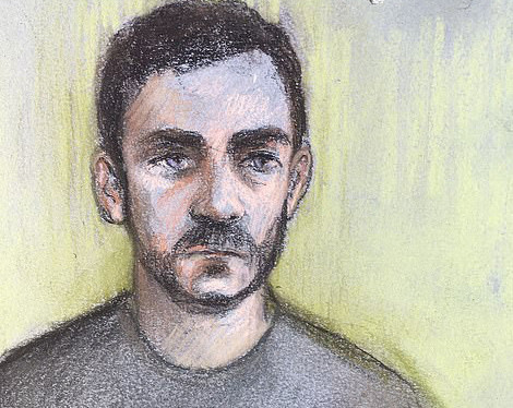 Nghi phạm Robinson, 25 tuổi, xuất hiện tại tòa qua video link.