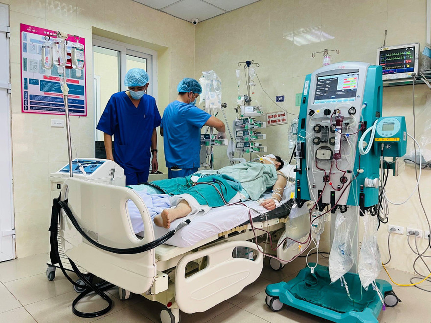 Chàng trai Hà Nội được cứu sống thần kỳ. Ảnh: Bệnh viện cung cấp