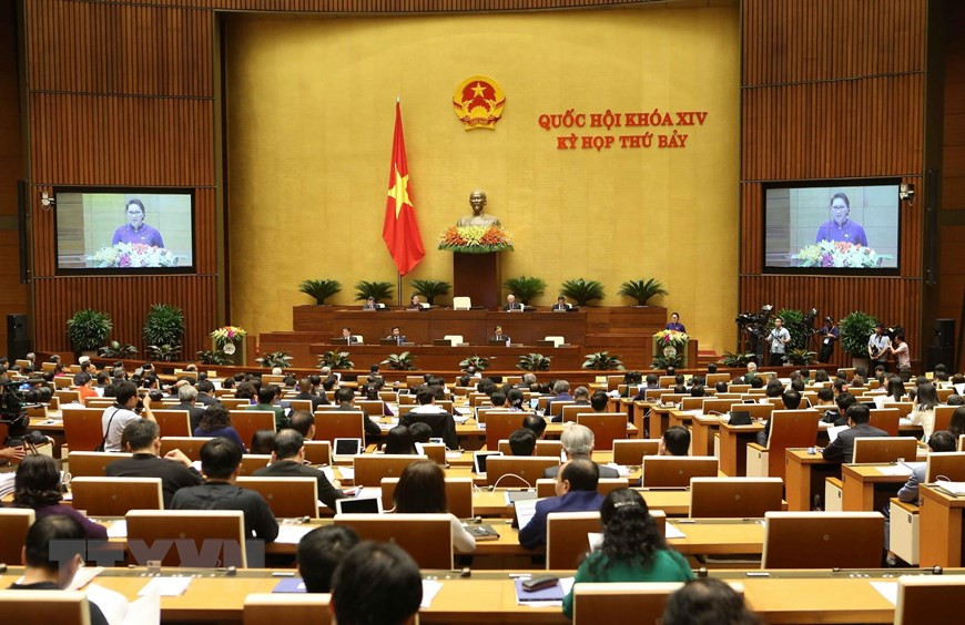 Khai mạc trọng thể kỳ họp thứ 7, Quốc hội khóa 14 (Ảnh: TTXVN)