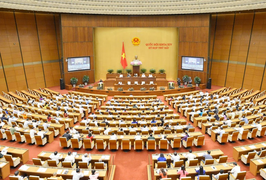 Quốc hội bước vào phiên bế mạc ngày 14/6. Ảnh Như Ý