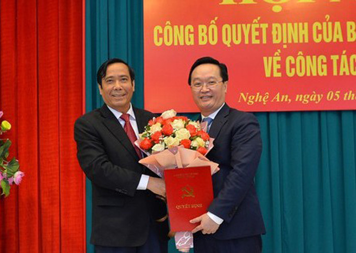 Thứ trưởng Bộ KH&ĐT Nguyễn Đức Trung làm Phó Bí thư Tỉnh ủy Nghệ An 