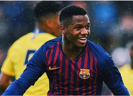 Ansu Fati mới 16 tuổi 298 ngày.