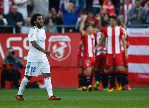 Marcelo bị tố chơi hời hợt trong trận thua Girona.