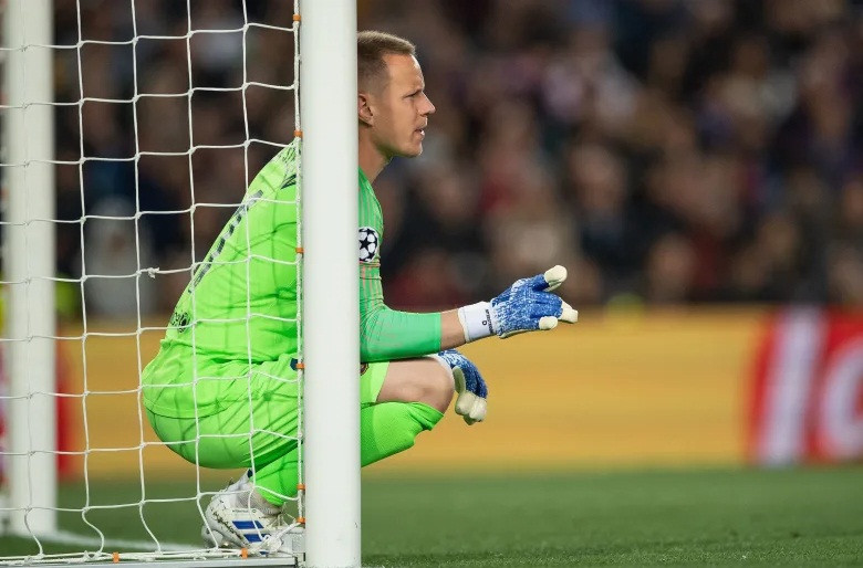 Thủ thành Marc-Andre ter Stegen của Barcelona.