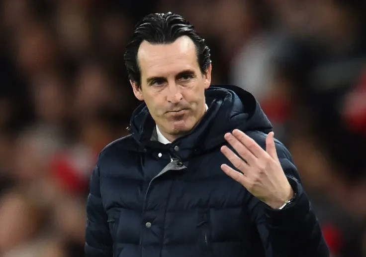 HLV Unai Emery của Arsenal.