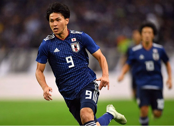 Tiền đạo Takumi Minamino của ĐT Nhật Bản.