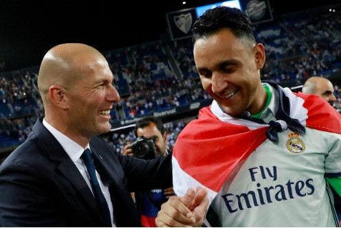 HLV Zinedine Zidane khiến Keylor Navas không vui.