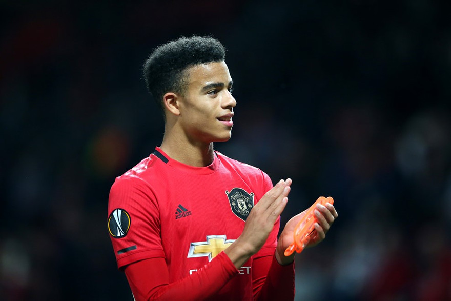 Mason Greenwood ăn mừng bàn thắng duy nhất cho M.U.