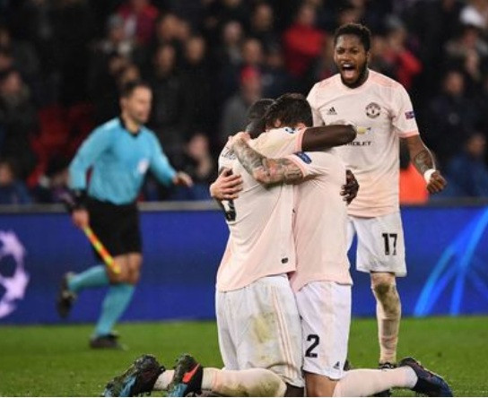 Niềm vui của các cầu thủ M.U.