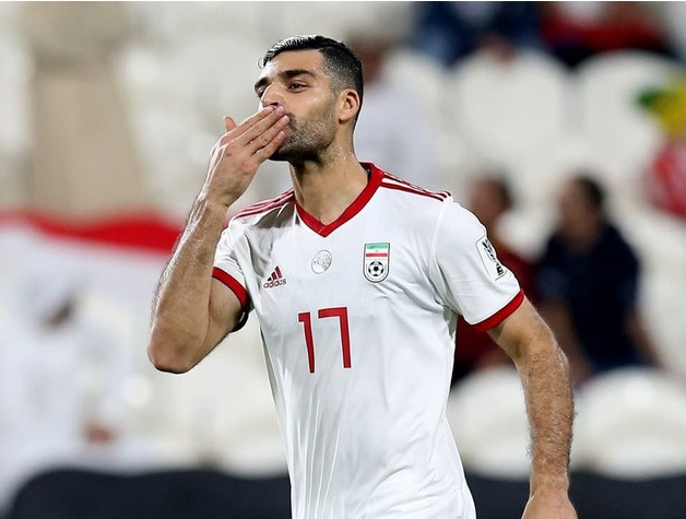 Tiền đạo Mehdi Taremi của đội tuyển Iran.