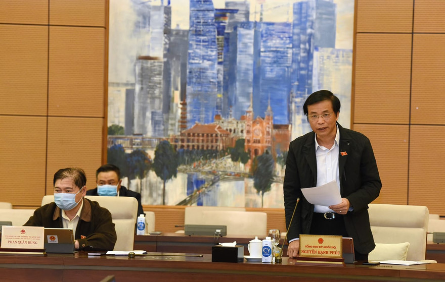 Tổng thư ký Quốc hội Nguyễn Hạnh Phúc. ẢNH Quang Khánh