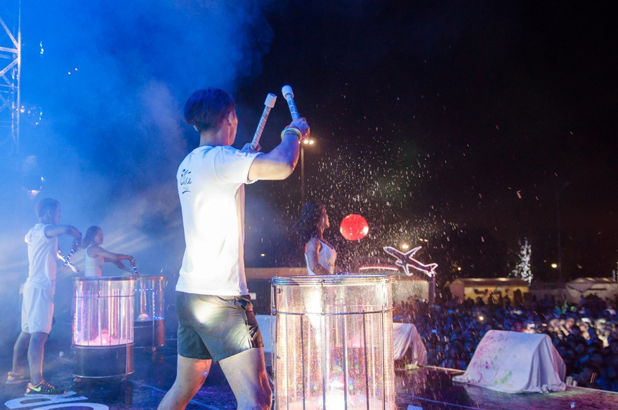 Tiết mục biểu diễn cho môn thể thao Pound sôi động