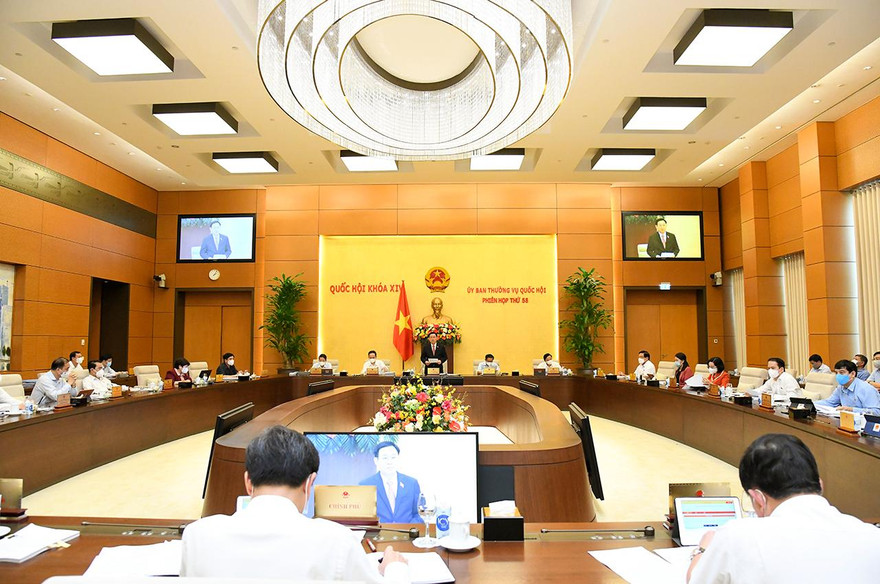 Khai mạc phiên họp thứ 58 của Ủy ban Thường vụ Quốc hội 