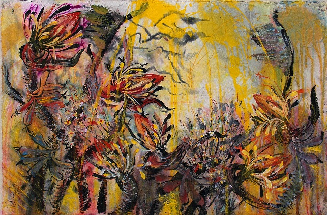 Một tác phẩm "Chuối rừng' của Trần Ngọc Hưng.