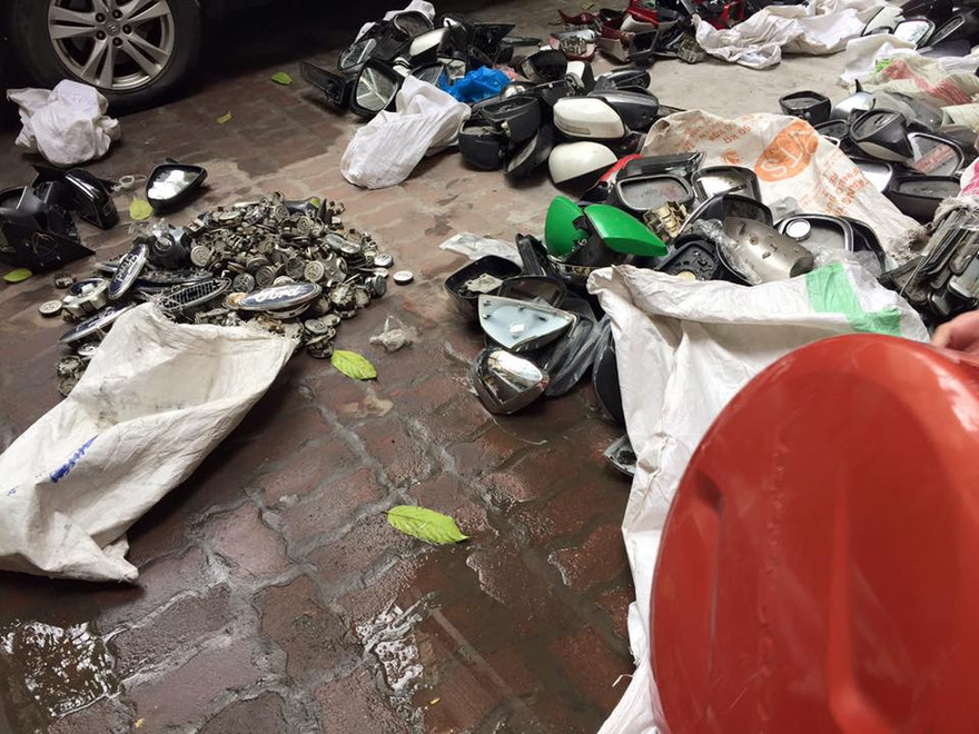 Hàng nghìn phụ tùng ô tô là tang vật trộm cắp