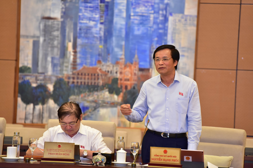 Tổng thư ký Quốc hội Nguyễn Hạnh Phúc. Ảnh Như Ý