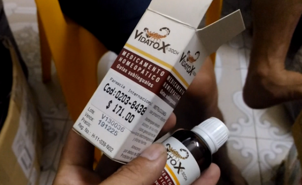 Mặc dù chưa được Bộ Y tế cấp phép nhưng thuốc Vidatox đã có mặt tại thị trường Việt Nam